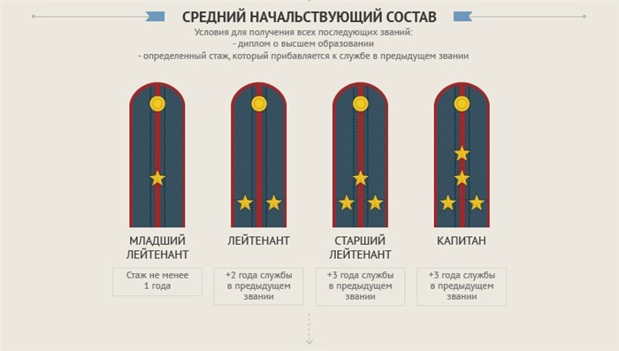 Средний начальствующий состав полиции погоны