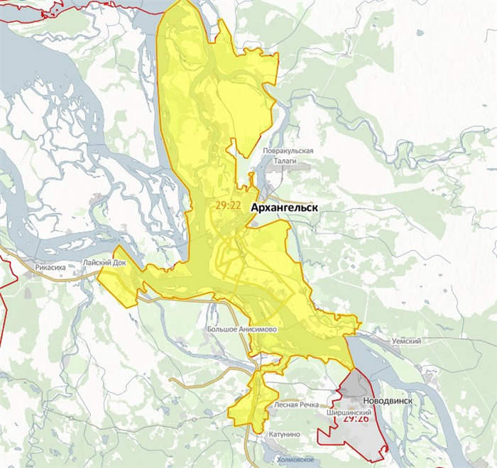 Публичная кадастровая карта Архангельск