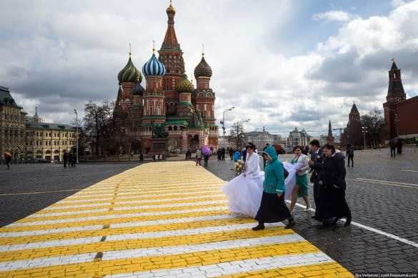 Где используется желтая разметка?