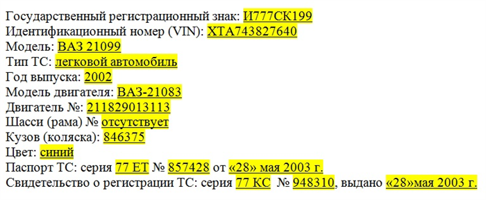 Доверенность на управление автомобилем