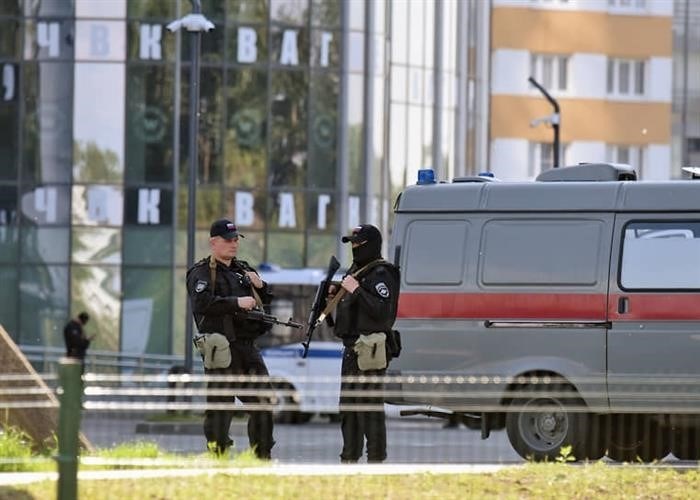 Ситуация возле бизнес-центра ПМК Вагнера в Санкт-Петербурге