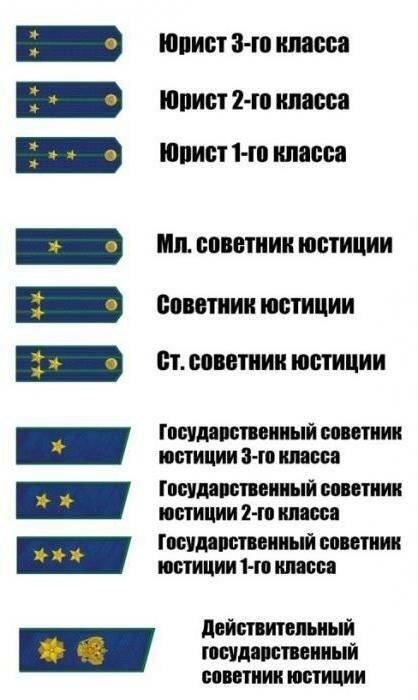 Согласно новым положениям, классные чины для работников прокуратуры соответствуют классным чинам, установленным для других государственных органов, в соответствии с системой, разработанной Министерством юстиции. Присвоение званий регулируется четким набором критериев, включающих стаж, должностные обязанности и достижения на государственной службе. Данная система соответствует более широкому процессу стандартизации рангов сотрудников различных федеральных министерств и ведомств, предусмотренному постановлением Правительства Российской Федерации.