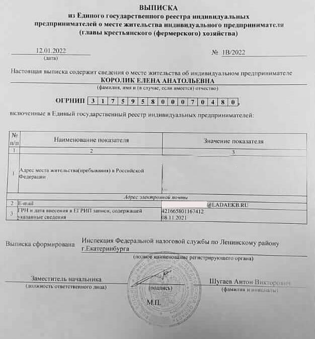 Возможные решения при использовании альтернативного адреса для регистрации ИП